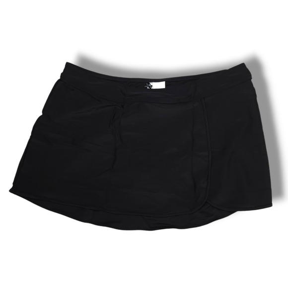 NWT Simply Swim Modest Multi-Sport Swim Skirt Skort Bottom Sz. 18W Black - Picture 1 of 6